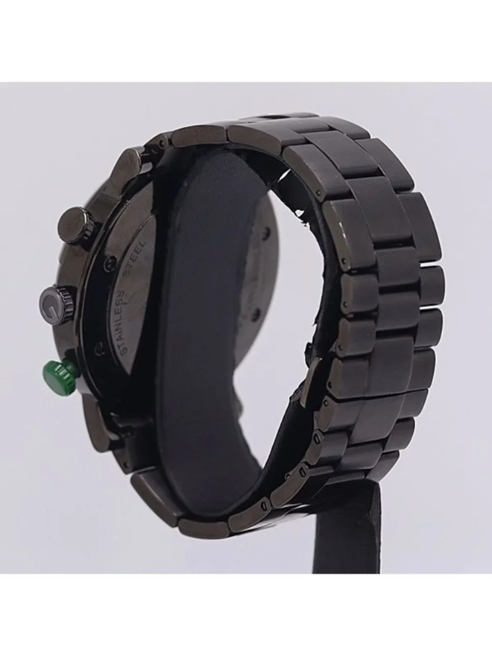 Gucci Round Chronograph Quartz Date Smoseco Black Dial Watch